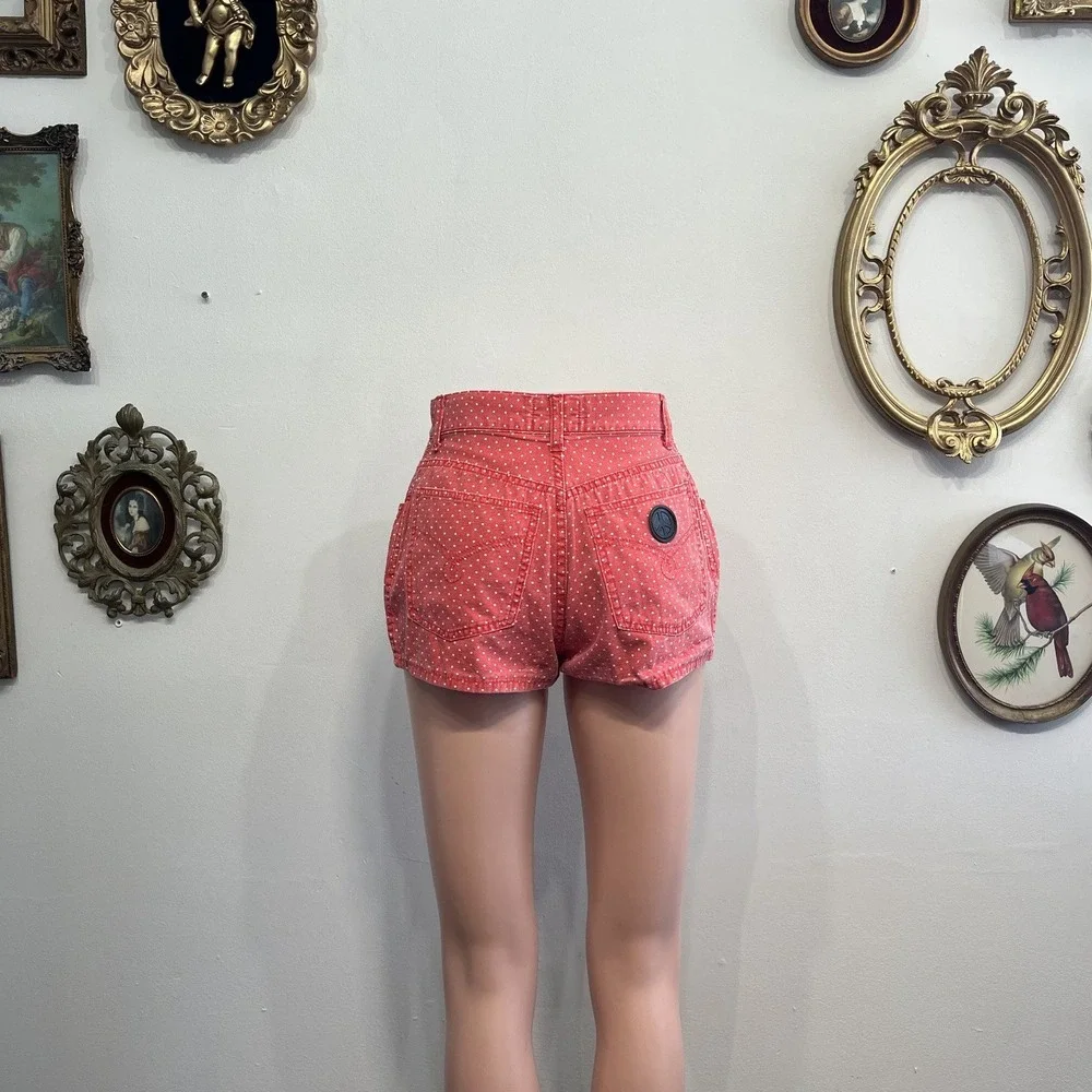 Moschino‎ Jeans Vintage Red Polka Dot Shorts